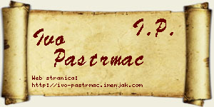 Ivo Paštrmac vizit kartica